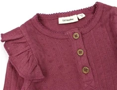 Lil Atelier dry rose top hulmønster